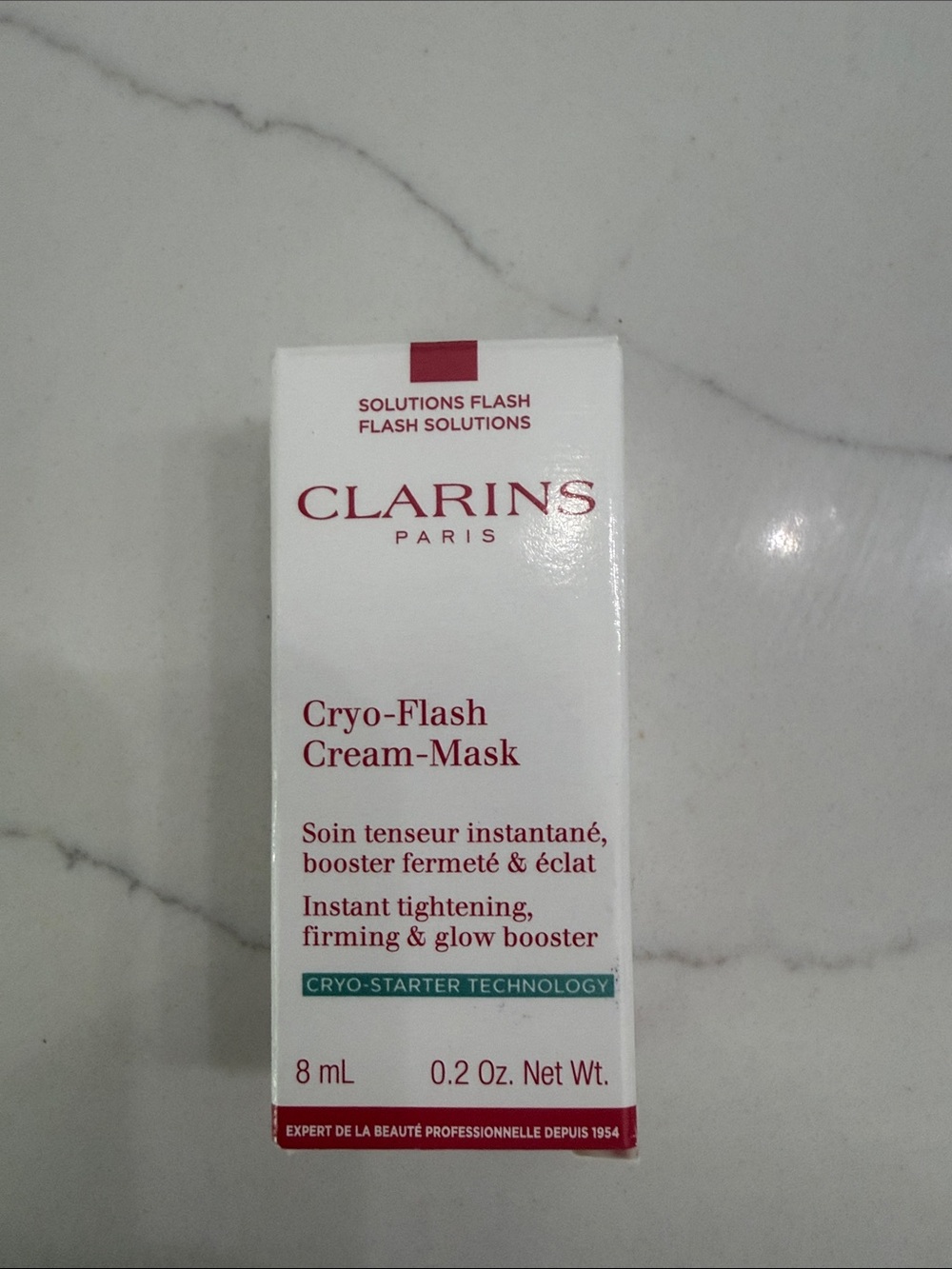 Clarins Cryo-Flash Cream-Mask 8ml/.2oz Mini Size NEW IN BOX